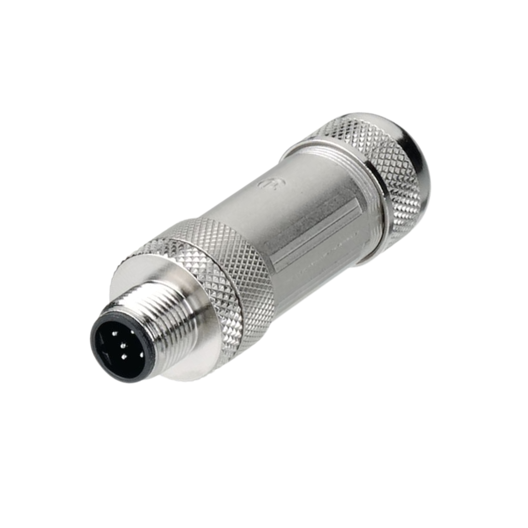 M12 Field attachable B-coded PROFIBUS male